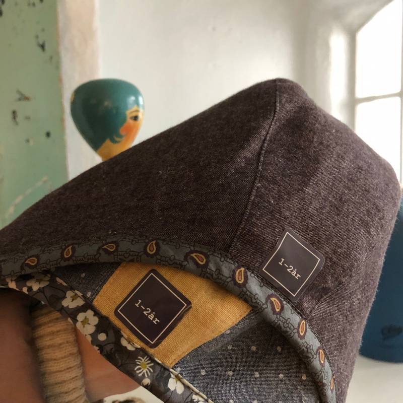 VINDSKYDD Bremlue japansk flanell paisley (50/54)